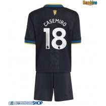 Maglie da calcio Manchester United Casemiro #18 Terza Maglia Bambino 2025-26 Manica Corta + Pantaloni corti)